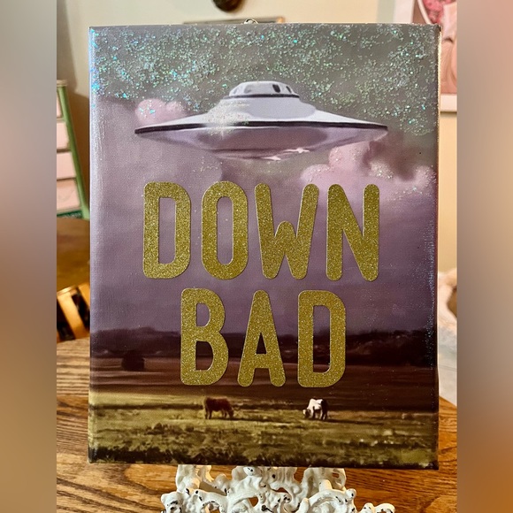 OOAK Taylor Swift DOWN BAD Original Art - The Tortured Poets Deptartment TTPD - Picture 2 of 3